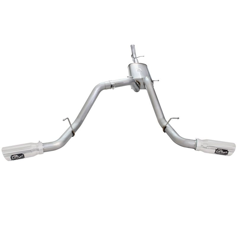 aFe MACH Force-Xp 3 IN 409 Stainless Steel Cat-Back Exhaust System w/Polished Tip (49-44057-P)