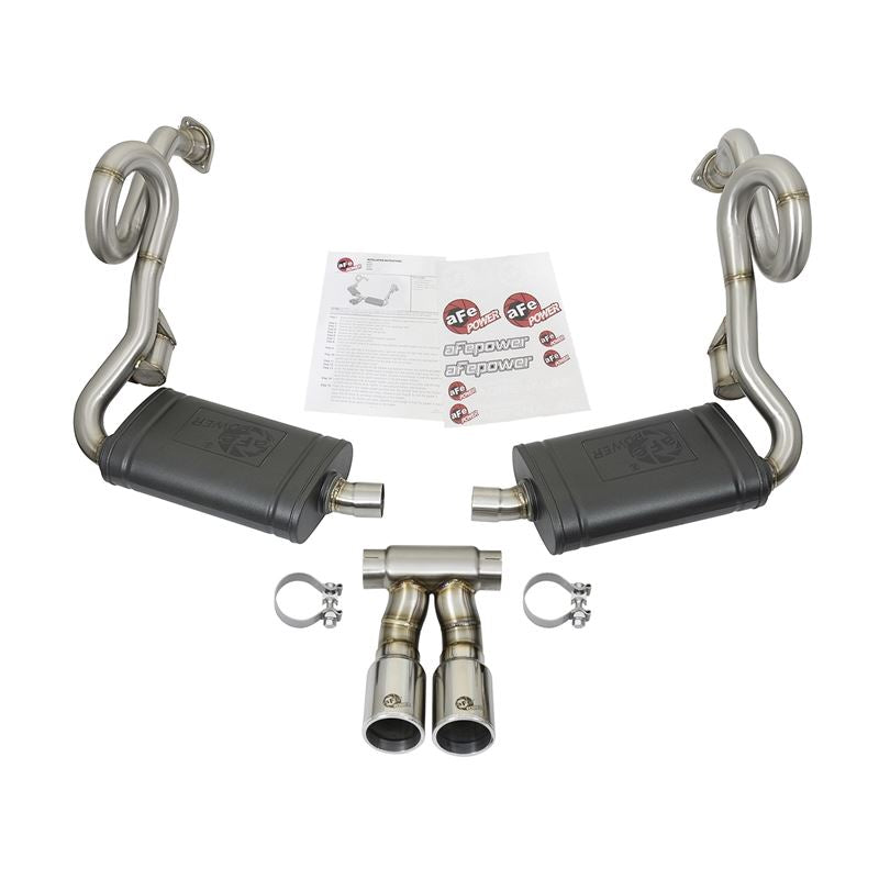 aFe MACH Force-Xp 2-1/2 IN to 2 IN Stainless Steel Cat-Back Exhaust System Polished (49-36415-P)