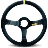 Sparco R345 Racing Steering Wheel, Black Suede (015R345MSN)