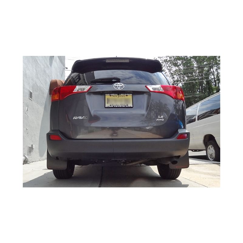 Rally Armor Black Mud Flap/Red Logo for 2016-2018 Toyota RAV4 (MF44-UR-BLK/RD)