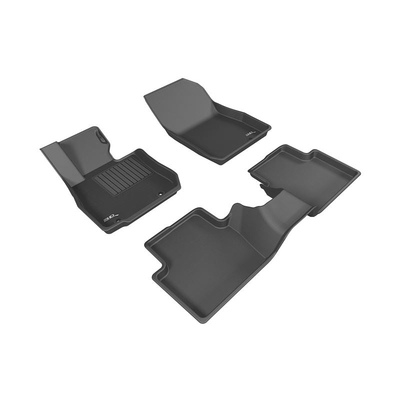 3D Maxpider KAGU Floor Mat, BLACK, 1ST ROW/2ND ROW (L1MZ05101509)