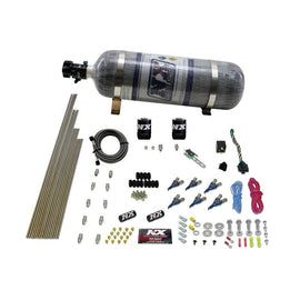 Nitrous Express 6 Cyl Gas Nitrous Kit (150-375HP) w/Composite Bottle (80006-12)