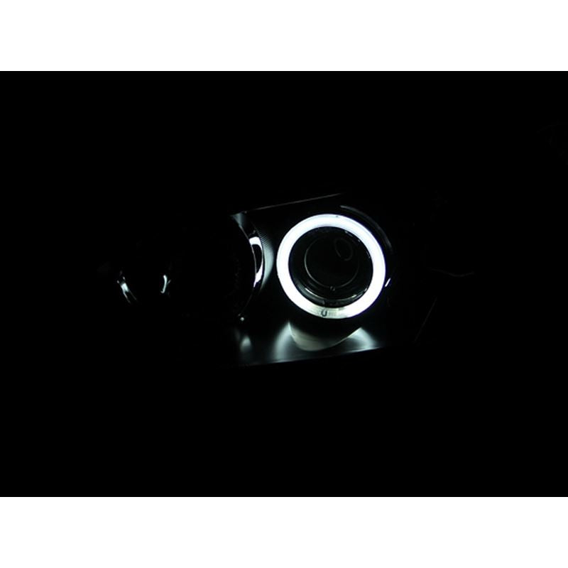 ANZO USA 2004-2008 Mazda 3 Projector Headlights w/ Halo Black (CCFL) (121228)