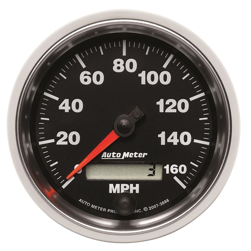 AutoMeter GS 3-3/8 inch 160 MPH In Dash Speedometer Gauge (3888)