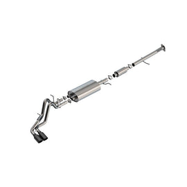Borla S-Type Catback Exhaust w/Black Chrome Tips for 23-24 Chevrolet Colorado / 23-24 GMC Canyon (140943BC)