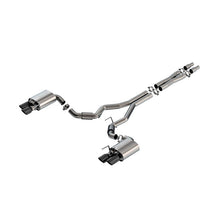 Load image into Gallery viewer, Borla w/ Active Exhaust S-Type Cat-Back Exhaust System - Black Chrome for 2024 Ford Mustang GT 5.0L V8 (140962BC)