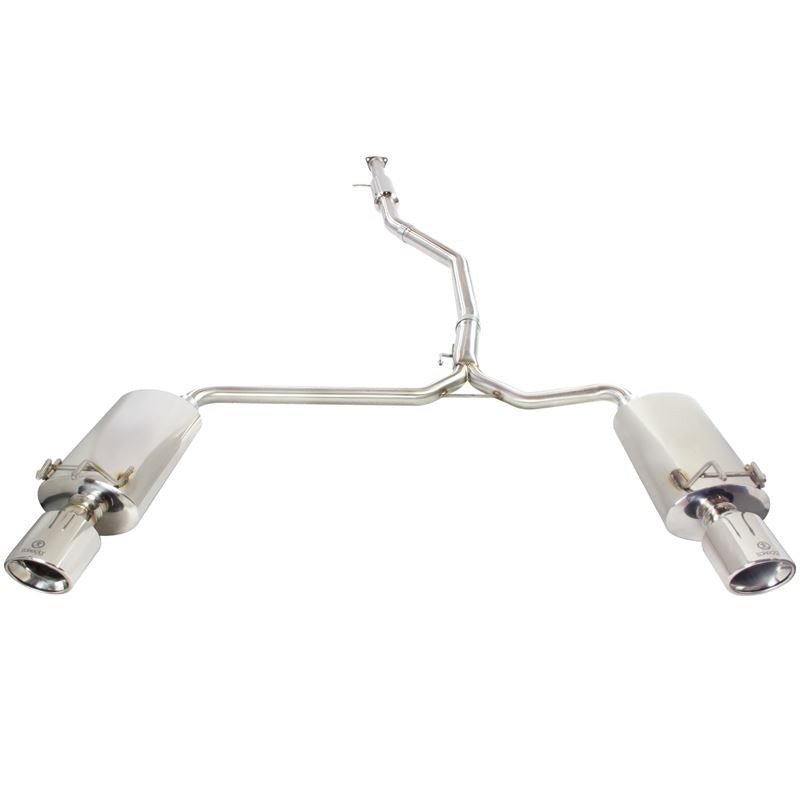 Takeda 2-1/2 IN to 1-3/4 IN 304 Stainless Steel Cat-Back Exhaust w/ Polish Tips (49-36605)