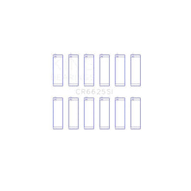 King Engine Bearings Connecting Rod Bearing Set for 1992-2001 Chevrolet Astro (CR6625SI0.25)