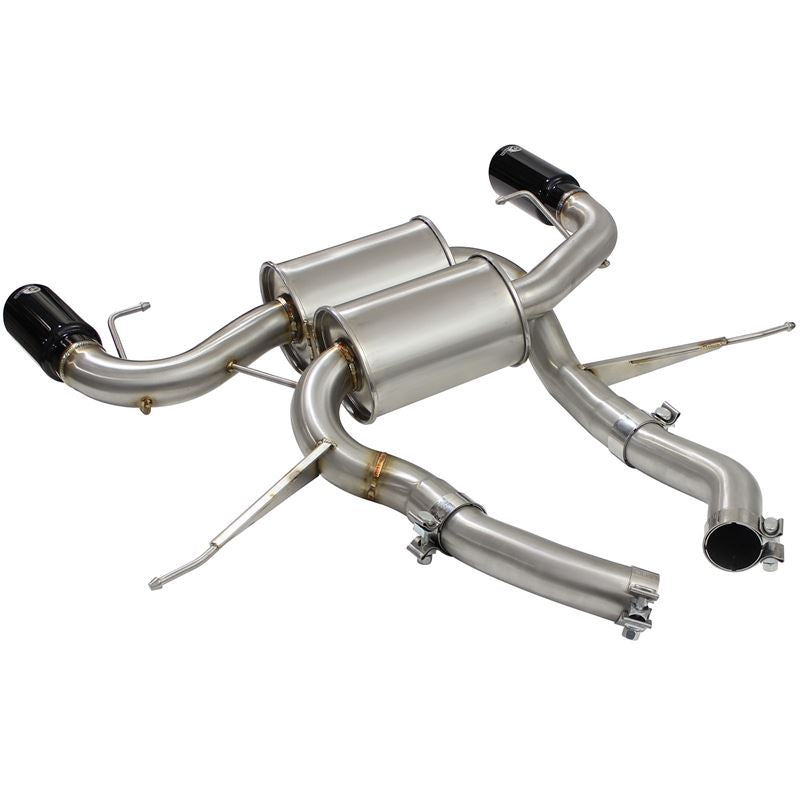 aFe MACH Force-Xp 2-1/2in 304 Stainless Steel Axle-Back Exhaust System w/Black Tip (49-36327-B)