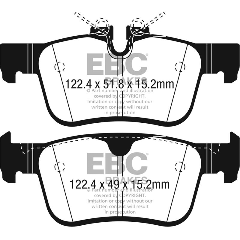 EBC Greenstuff 2000 Series Sport Brake Pads (DP22306)