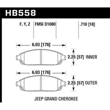 Load image into Gallery viewer, Hawk Performance Performance Ceramic Brake Pads (HB558Z.710)