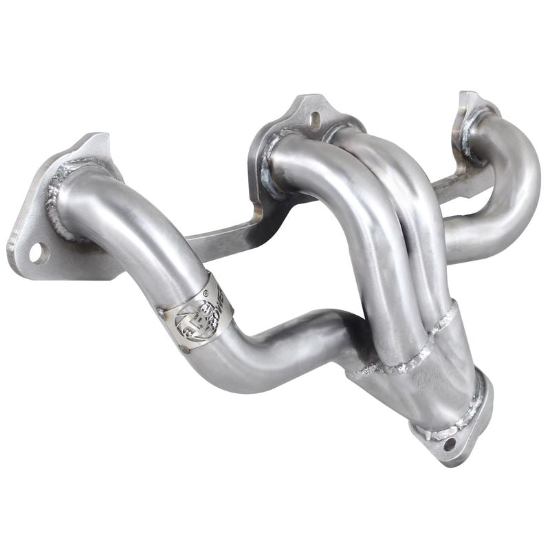 aFe Twisted Steel 409 Stainless Steel Shorty Header (48-46206)