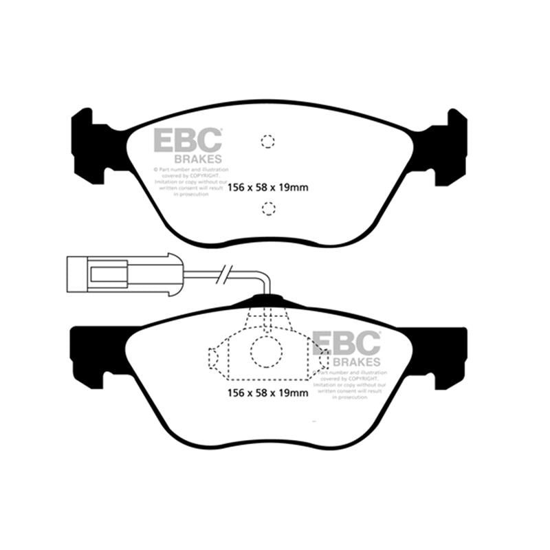 EBC Greenstuff 2000 Series Sport Brake Pads (DP21061)