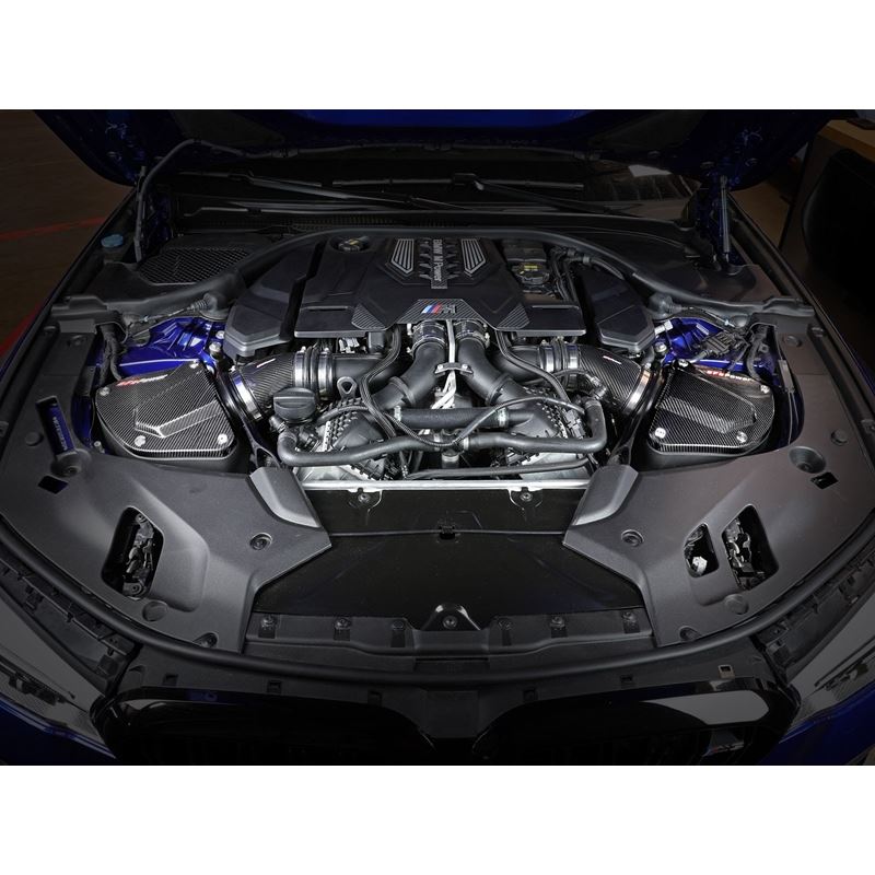 aFe Power Black Carbon Fiber Cold Air Intake System w/Pro 5R Filters for 2018-2022 BMW M5(58-10005R)