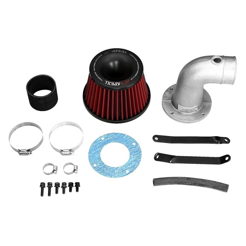 APEXiÂ® Power Metal Polished Short Ram Air Intake System with Red Filter (508-H012)