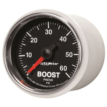 Load image into Gallery viewer, AutoMeter GS 52mm 0-60 psi Mechanical Boost Gauge (3805)