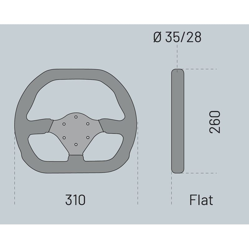 Sparco Strwhl P310 Open Suede (015P310OPN)