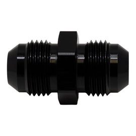 DeatschWerks 8AN Male Flare to 8AN Male Flare Coupler - Anodized Matte Black(6-02-0204-B)