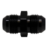 DeatschWerks 8AN Male Flare to 8AN Male Flare Coupler - Anodized Matte Black(6-02-0204-B)