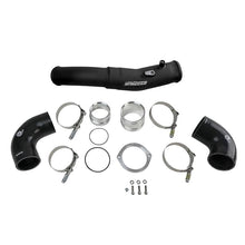 Load image into Gallery viewer, aFe Power 2-1/2 IN to 3 IN Aluminum Hot-Side Charge Pipe Black for 2020-2021 BMW Z4(46-20408-B)