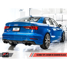 Load image into Gallery viewer, AWE SwitchPath Exhaust for Audi 8V S3 - Diamond Black Tips, 102mm (3025-43072)