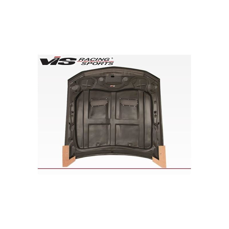 VIS Racing Heat Extractor Style Black Carbon Fiber Hood (05FDMUS2DGT-010C)