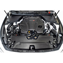 Load image into Gallery viewer, AMS Infiniti Q50 / Q60 Red ALPHA Matte Carbon Rear Engine Bay Cover Set (ALP.28.06.0003-1)