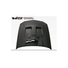 Load image into Gallery viewer, VIS Racing Heat Extractor Style Black Carbon Fiber Hood (05FDMUS2DGT-010C)