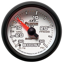 Load image into Gallery viewer, AutoMeter Phantom II 52.4mm Mechanical Vacuum / Boost Gauge 30 In. HG/30 PSI (7503)