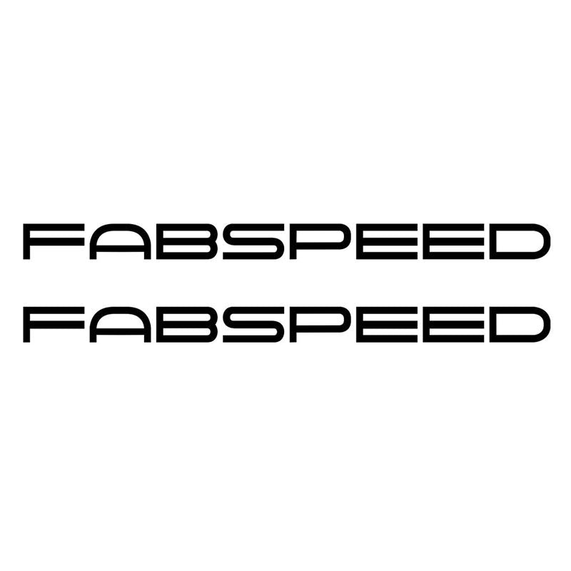 Fabspeed Motorsport Die-Cut Decals (FS.DECSET.BLK)