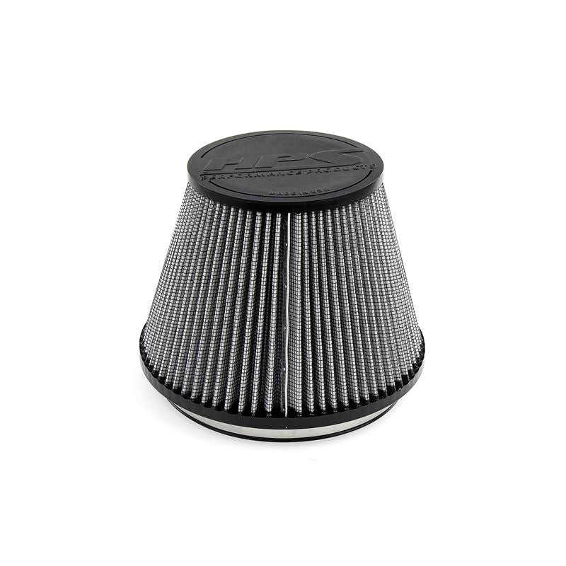 HPS Performance air filter, 6" flange ID, 6-1/8" height, pre-oiled and reusable (HPS-4334)