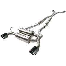 Load image into Gallery viewer, Takeda 2-1/2 IN 304 Stainless Steel Cat-Back Exhaust System w/ Carbon Fiber Tips (49-36103-C)