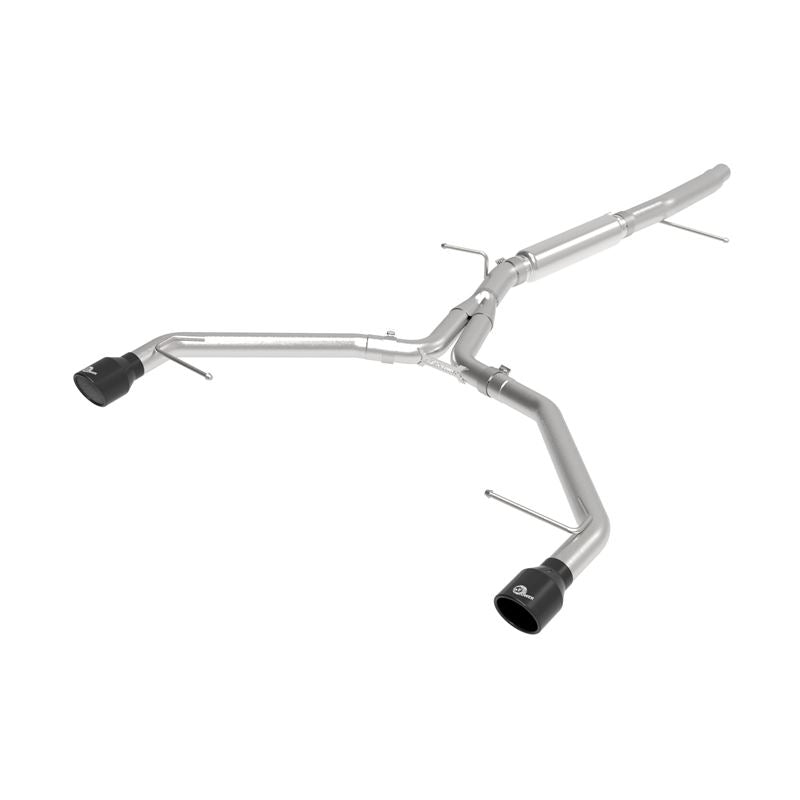 aFe MACH Force-Xp 3 IN to 2-1/2 IN Stainless Steel Axle-Back Exhaust System Black (49-36419-B)