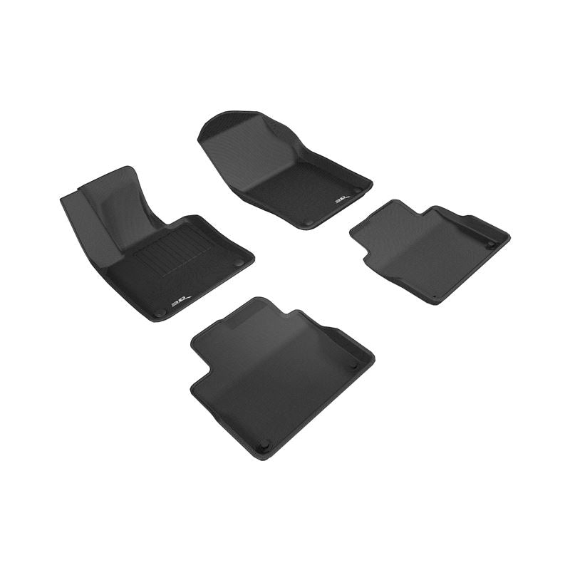 3D Maxpider KAGU Floor Mat, BLACK, 1ST ROW/2ND ROW (L1VV02201509)