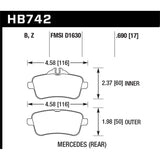 Hawk Performance Performance Ceramic Brake Pads (HB742Z.690)