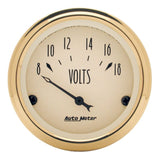 AutoMeter Golden Oldies 2-1/16in 18V Voltmeter Gauge (1592)