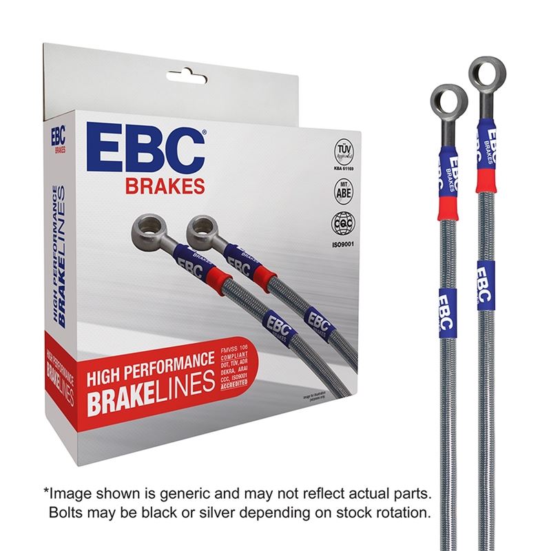 EBC Stainless Braided Brake Lines (BLA7540-4L)