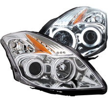 Load image into Gallery viewer, ANZO USA 2008-2009 Nissan Altima (2 Door ONLY) Projector Headlights w/ Halo Chrome (CCFL) (121396)