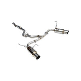 Invidia 08+ Subaru WRX/STI 4dr N1 Twin Outlet Single Layer Tip SS Cat-Back Exhaust (HS11STIGTP)