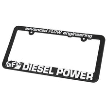 Load image into Gallery viewer, aFe Promotional POWER &quot;Diesel Performance&quot; License Plate Frame (40-10204)