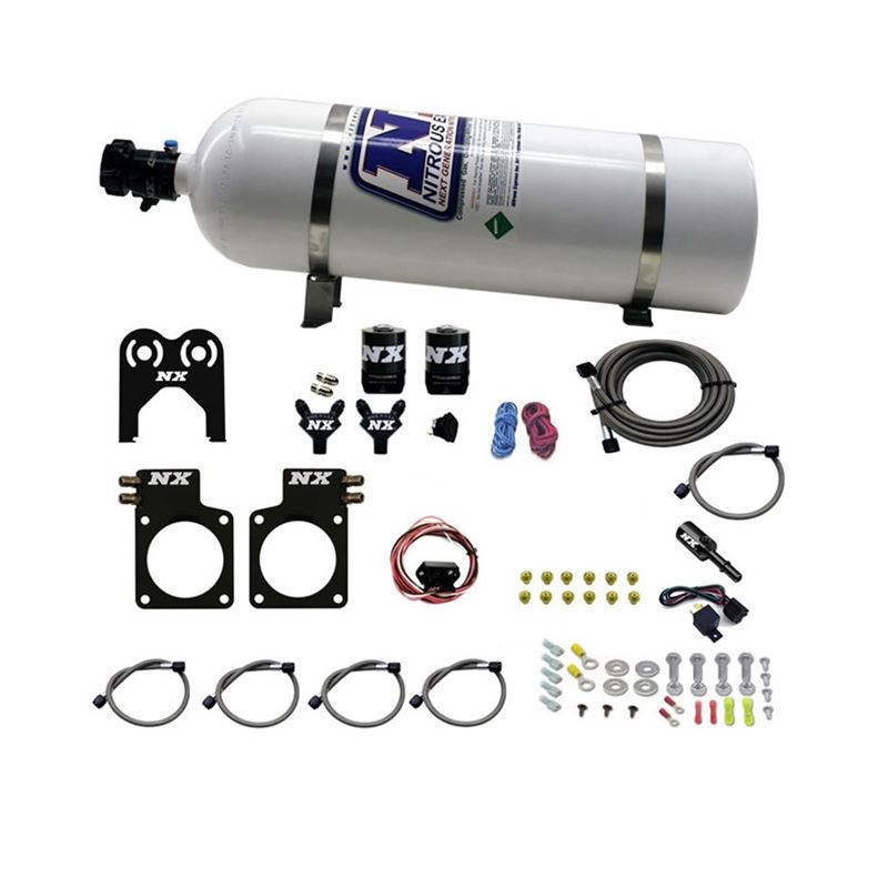 Nitrous Express Nissan GT-R Nitrous Plate Kit (35-300HP) w/15lb Bottle (20717-15)