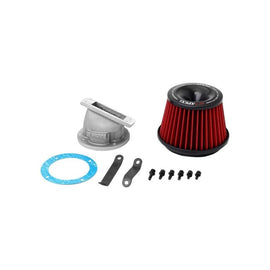 APEXi® Power Metal Polished Short Ram Air Intake System with Red Filter (508-Z002)