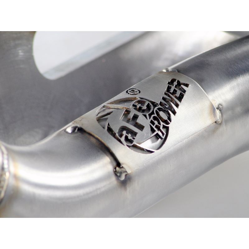 aFe Twisted Steel 409 Stainless Steel Shorty Header (48-46202)