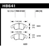 Hawk Performance Performance Ceramic Brake Pads (HB641Z.696)