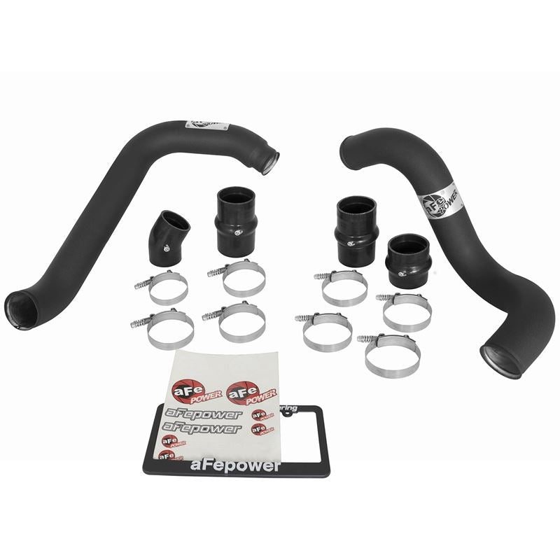 aFe BladeRunner 3 IN Aluminum Hot and Cold Charge Pipe Kit Black (46-20104-B)