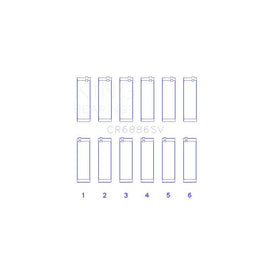 King Engine Bearings Connecting Rod Bearing Set (CR6886SV0.25)