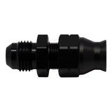 DeatschWerks 6AN Male Flare to 5/16in Hardline Compression Adapter - Anodized Matte Black(6-02-0108-B)