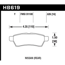 Load image into Gallery viewer, Hawk Performance LTS Brake Pads (HB619Y.626)