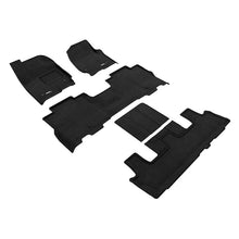 Load image into Gallery viewer, 3D Maxpider ELEGANT Floor Mat, BLACK, 1ST ROW/2ND ROW/3RD ROW (L1FR12504709)