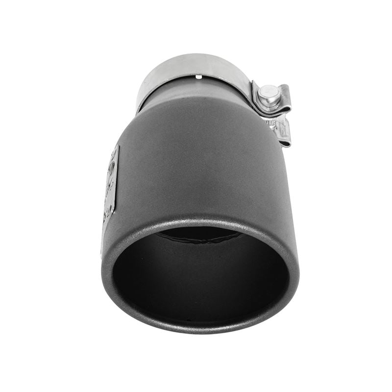 aFe MACH Force-Xp 409 Stainless Steel Clamp-on Exhaust Tip High-Temp Metallic Black (49T30452-B091)